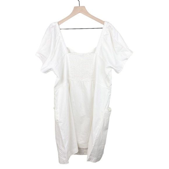 Madewell White Button-Front Mini Dress - Picture 4 of 14